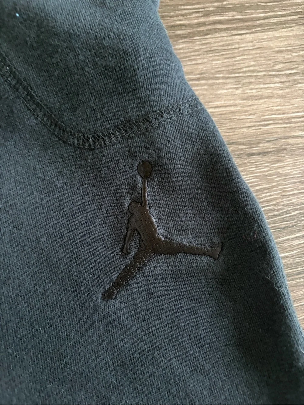 Jordan Black Fleece Jogger Pants with Jumpman Detail
